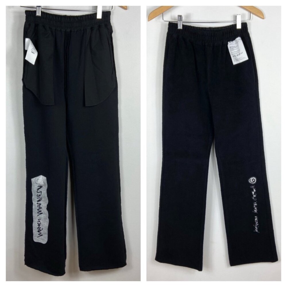 Maison Margiela MM6 2021 Reversible Thick Fleece Sweatpants 100% Cotton Sz S